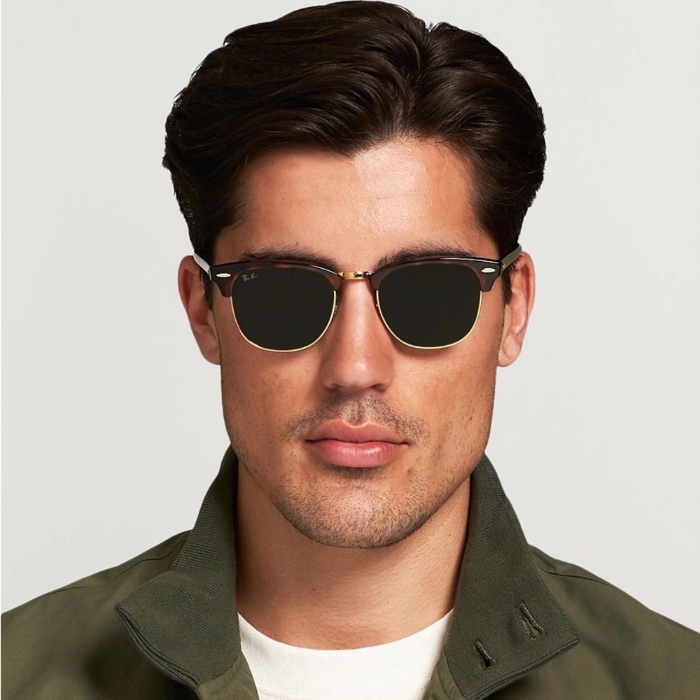 Ray-Ban Tortoiseshell Clubmaster Sunglasses 49mm